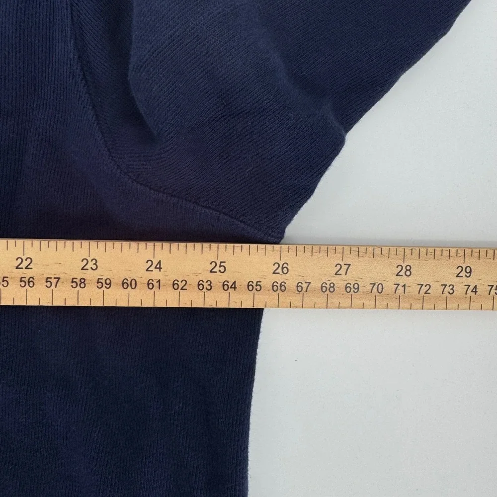 Polo Ralph Lauren Mens XL Navy Estate Rib Quarter Zip Polo Bear Pullover Sweater